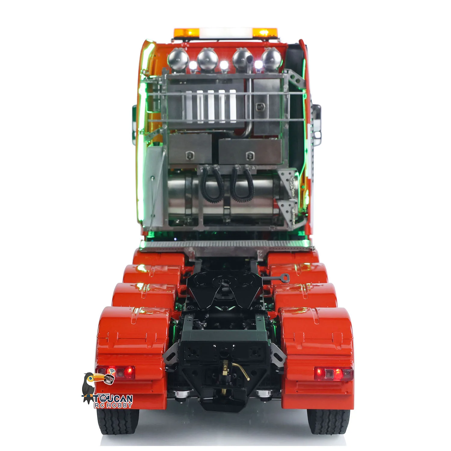 1/14 TOUCAN DIY 10X8 Metal Chassis 3363 RC Tractor Truck RTR Lorry Car Smoke Sound 3Speed Gearbox ST8 Battery Rotating Light