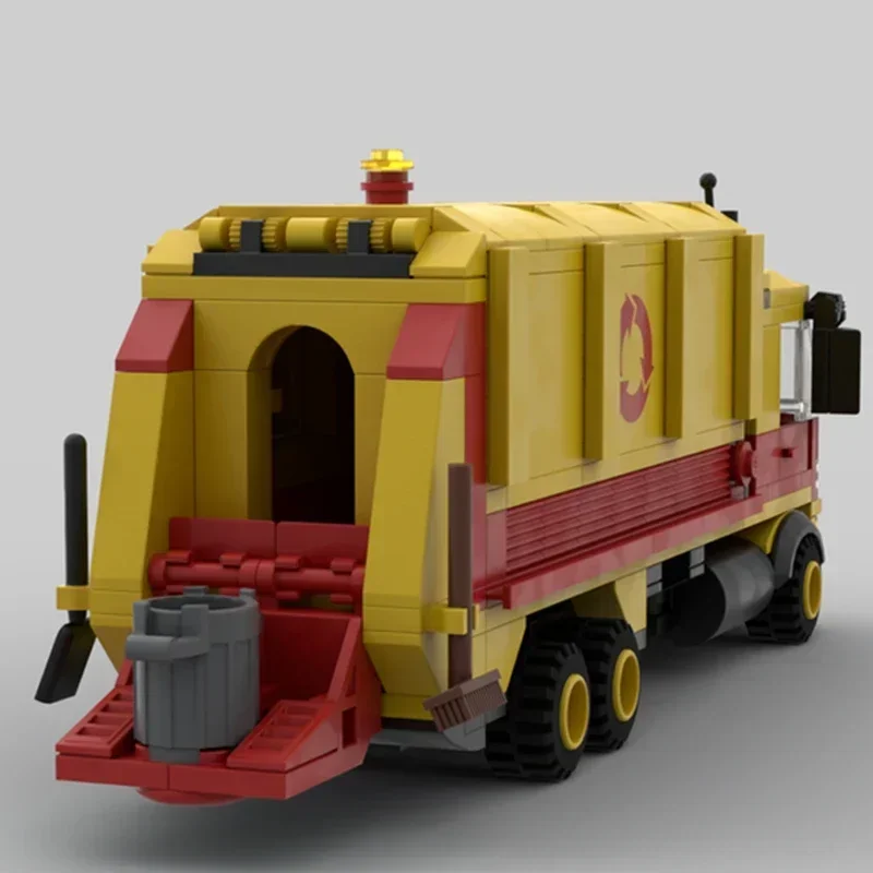 Moc Building Bricks City Car Model Refuse Collection Truck Technology Modular Blocks Gifts Christmas Toys DIY Sets Assembly