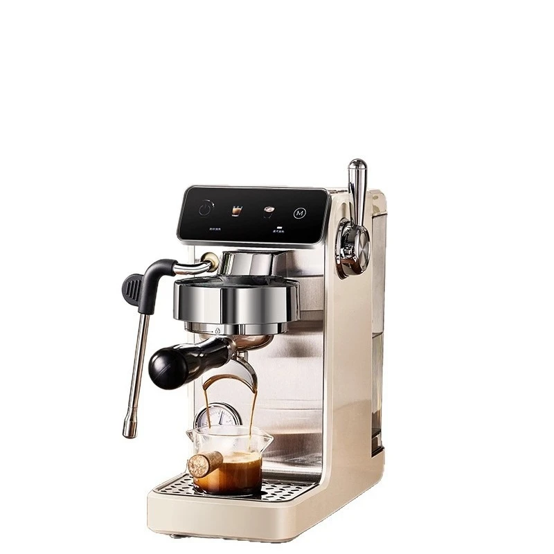 Cafetera italiana semiautomática para el hogar, pequeña espuma de leche comercial de preparación en frío