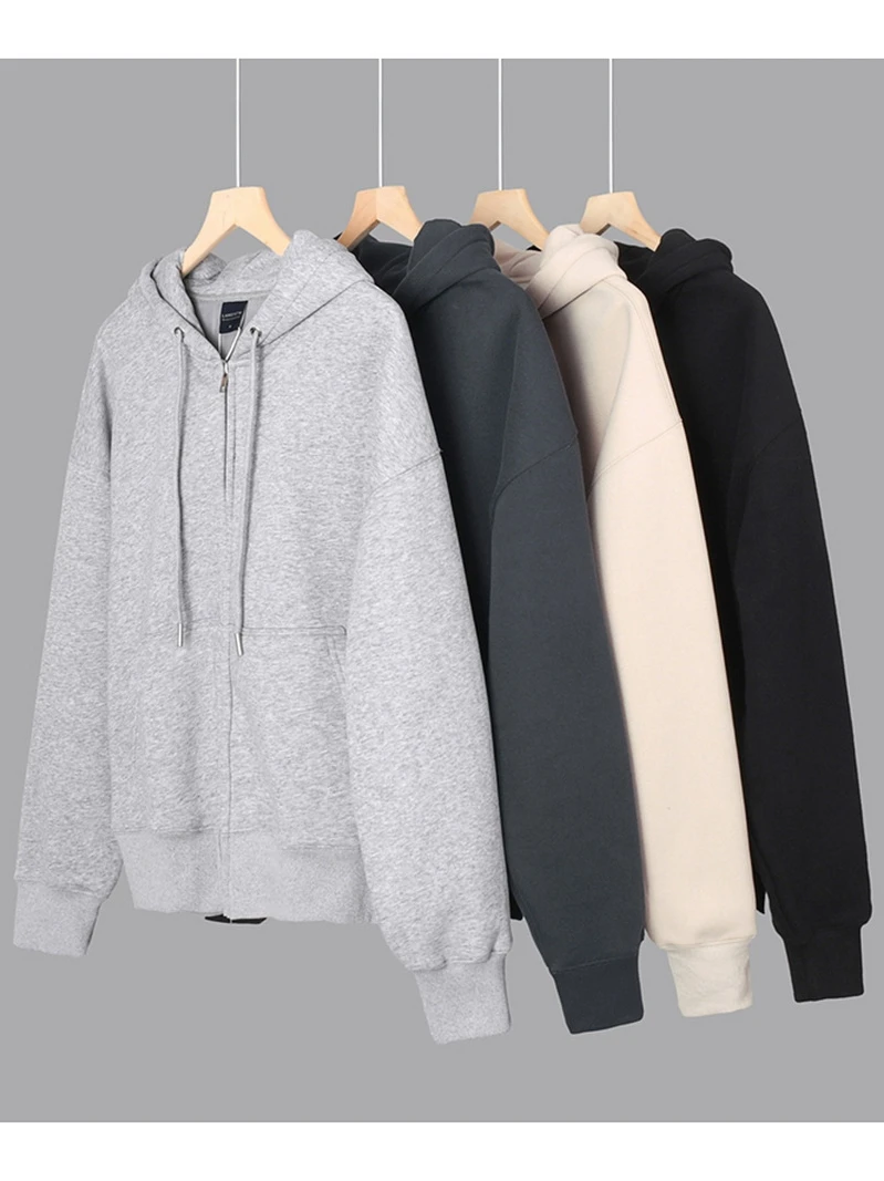 

American Sle Heavyweight Fce Cotton Orlon Color Casual Hoodie Jaet Men Autumn Winter Loose Fit Faion Urban