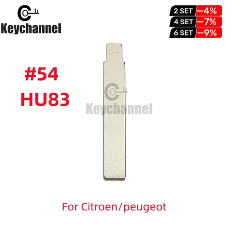 10 шт./лот 54 #   KD Blade Lishi HU83 флип-ключ автомобиля лезвие No 54 откидной ключ для KEYDIY XHORSE для Peugeot 301/307/308/408 Citroen C3/C4L