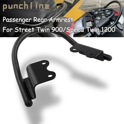 Para Street Twin 900 16-22 Speed Twin 1200 19-22 Street Scrambler 900 17-23 asiento trasero individual para pasajero estante de soporte para equipaje