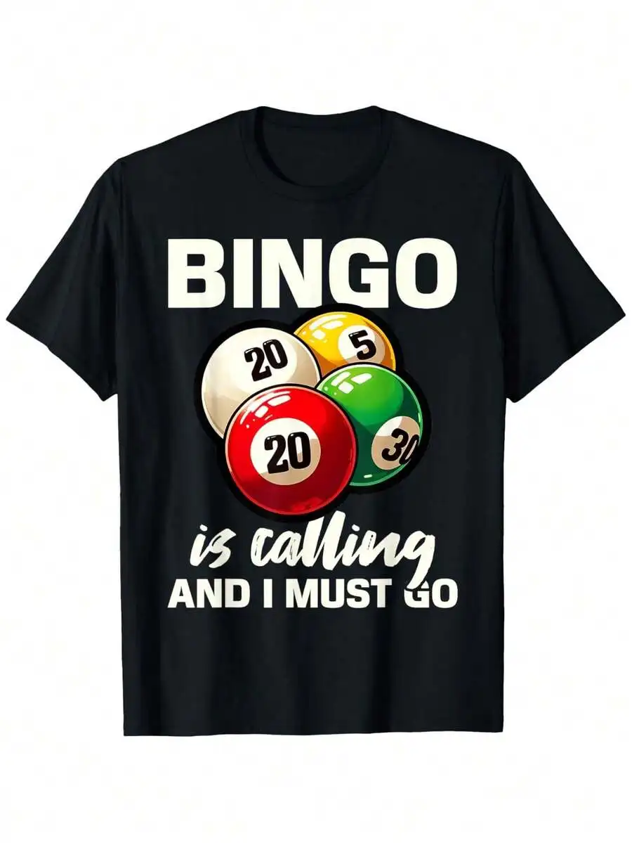 Bingo Player T-Shirt - 100% Cotton Short-Sleeve T-Shirt, Unisex Family Fun T-Shirt, Conventional Fit With Comfortable And Elasti