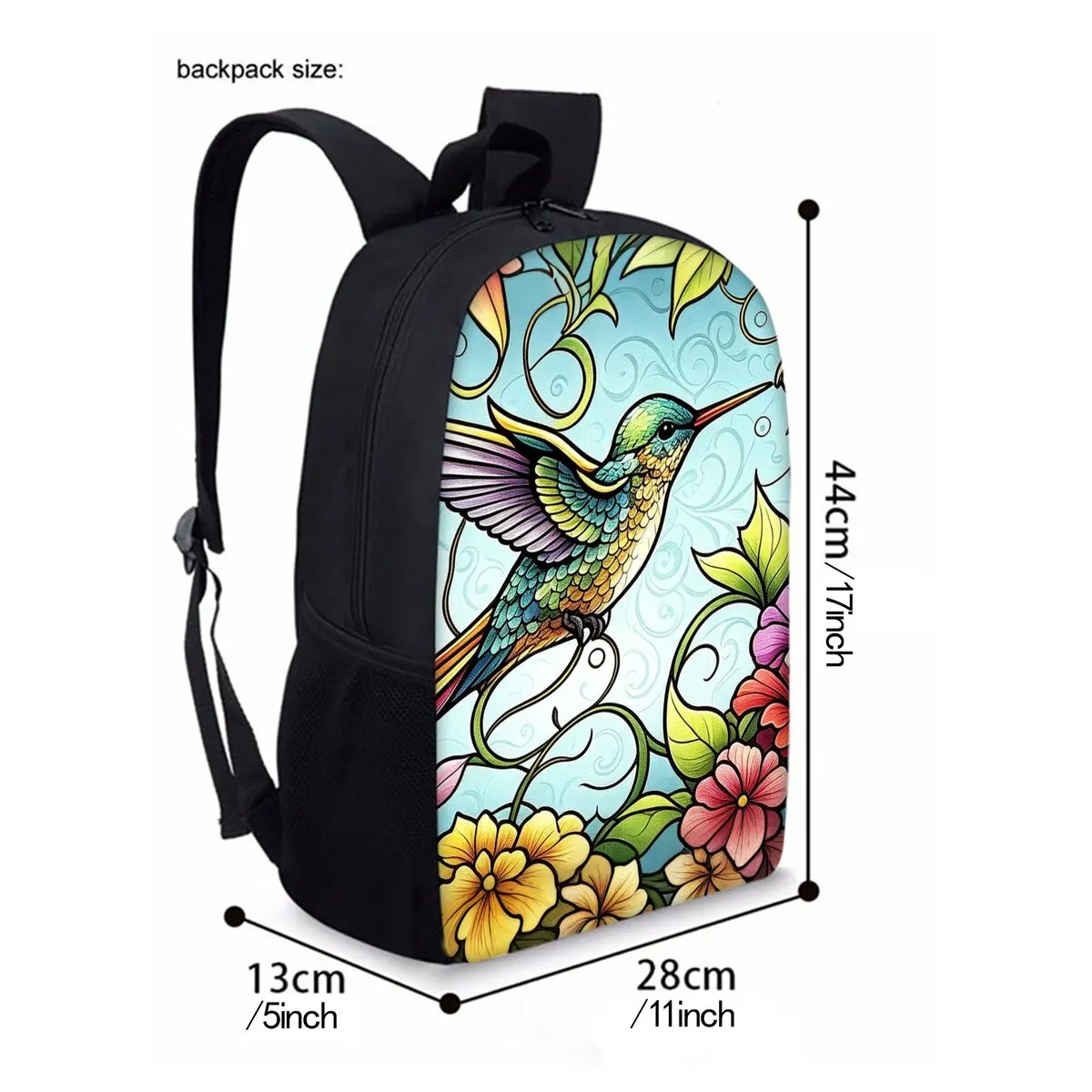 Bird Three Piece Set Backpacks for Boy/Girls Best Gifts 2D Cartoon Waterproof Fashionable School Bag for Children