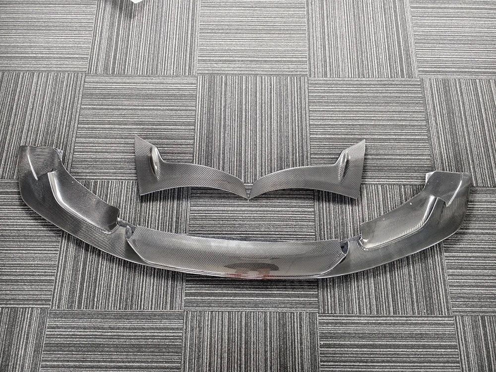 Carbon Fiber Car Front Lip Bumper Cover Splitter Canard Flaps Apron Front Chin Spoiler For BMW M3 M4 F80 F82 F83 2015-2020 FRP