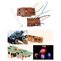 2Pcs Radio and Receiver Board Set 6CH 27MHz Circuit PCB for Crawler Model Trucks RC Hobby Car Vehicles Modification