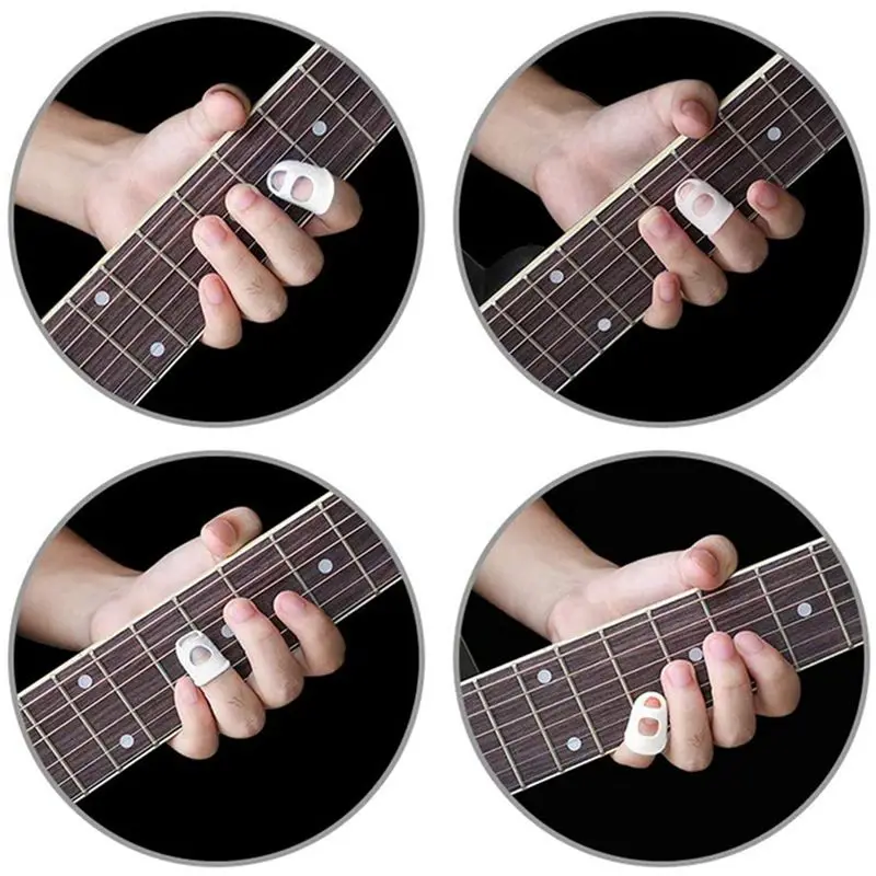 NALFI-400 Pcs Fingertip Protectors, 5 Sizes Ukulele Finger Caps,For Guitar Ukulele Stringed Instruments