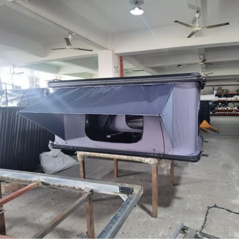 Aluminum lifting model, roof tent, car speed open camping, RV sun protection and rain protection, foldable car tent