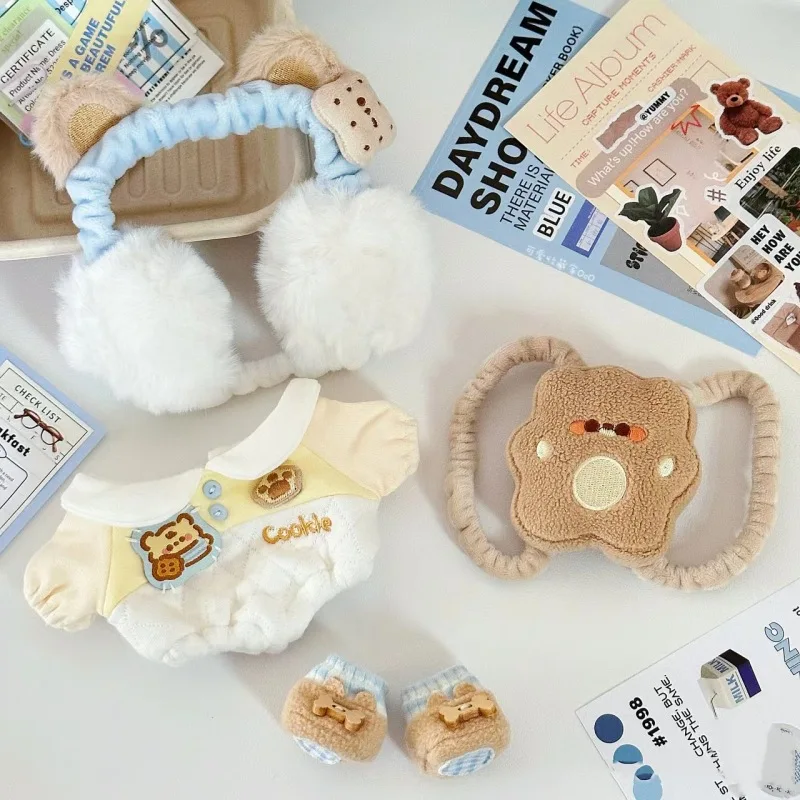 Herbst und Winter 20 cm Puppenkleidung, Bärenkekse, Blindbox, Vinyl-Puppenzubehör, süßes Set