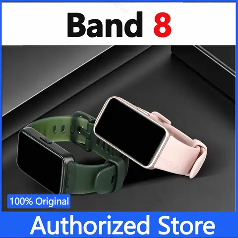 オリジナルHUAWEI Band 8スマートリストバンド、終日血中酸素測定、AMOLEDスクリーン、心拍数測定、2週間バッテリー持続、Appleとmi対応