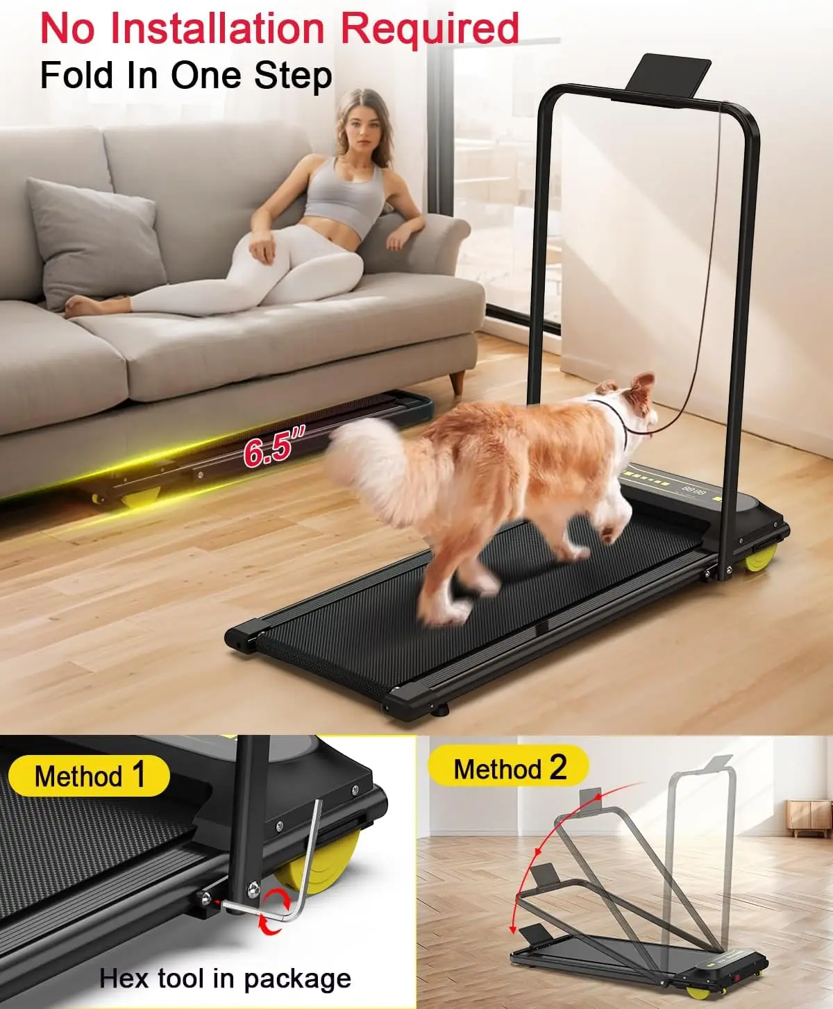 

Us Spot Inventory High Quality Gym Home Folding Walking Pad Treadmill Household Equipment Walking Machine 2025