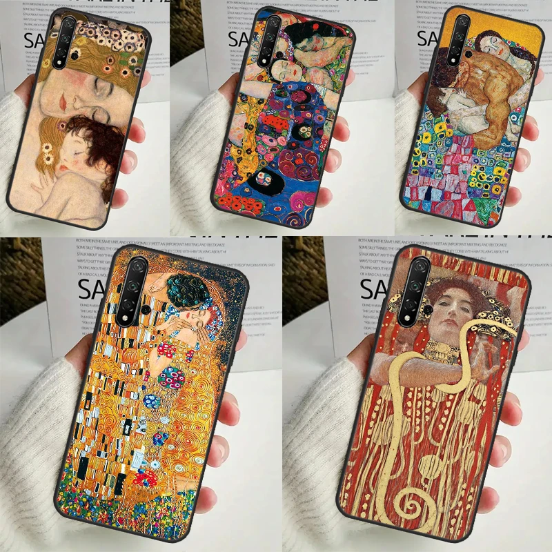 The Kiss Gustav Klimt Painting Case For Huawei Nova 10 9 SE 11 Pro 11i 8i 7i 3i Y60 Y61 Y70 Y90 Y91 P20 P40 P30 Lite Cover