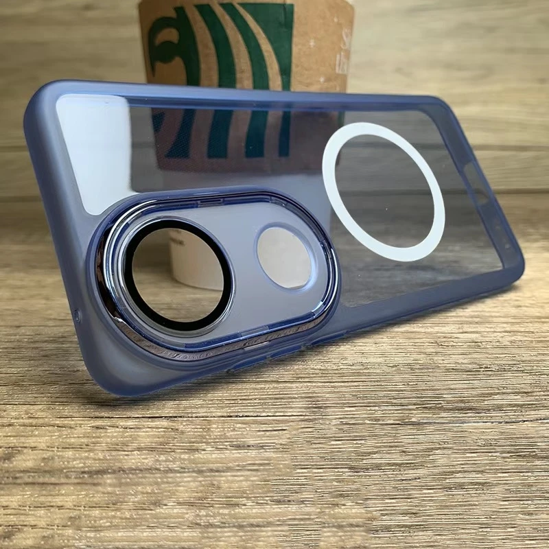 VIVO V40 Pro 5G용 마그네틱 케이스, 부드러운 실리콘 투명 커버, Vivo V 40 V40Pro 카메라 보호 쉘 범퍼