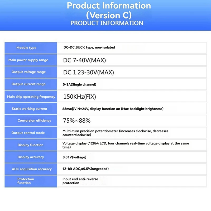 多機能デジタル電源モジュール,1.5v-30v dc,lm2596