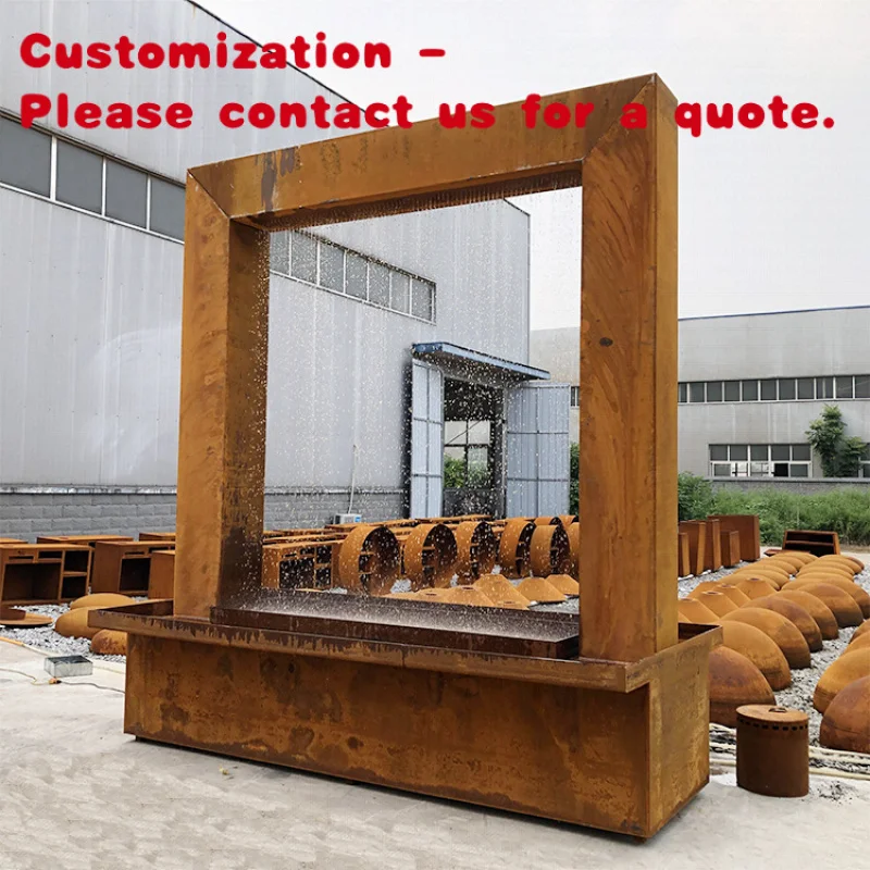 

custom.Metal Garden Rain Curtain Rain Curtain Wall Fountain Indoor Waterfall Rain Curtain Garden