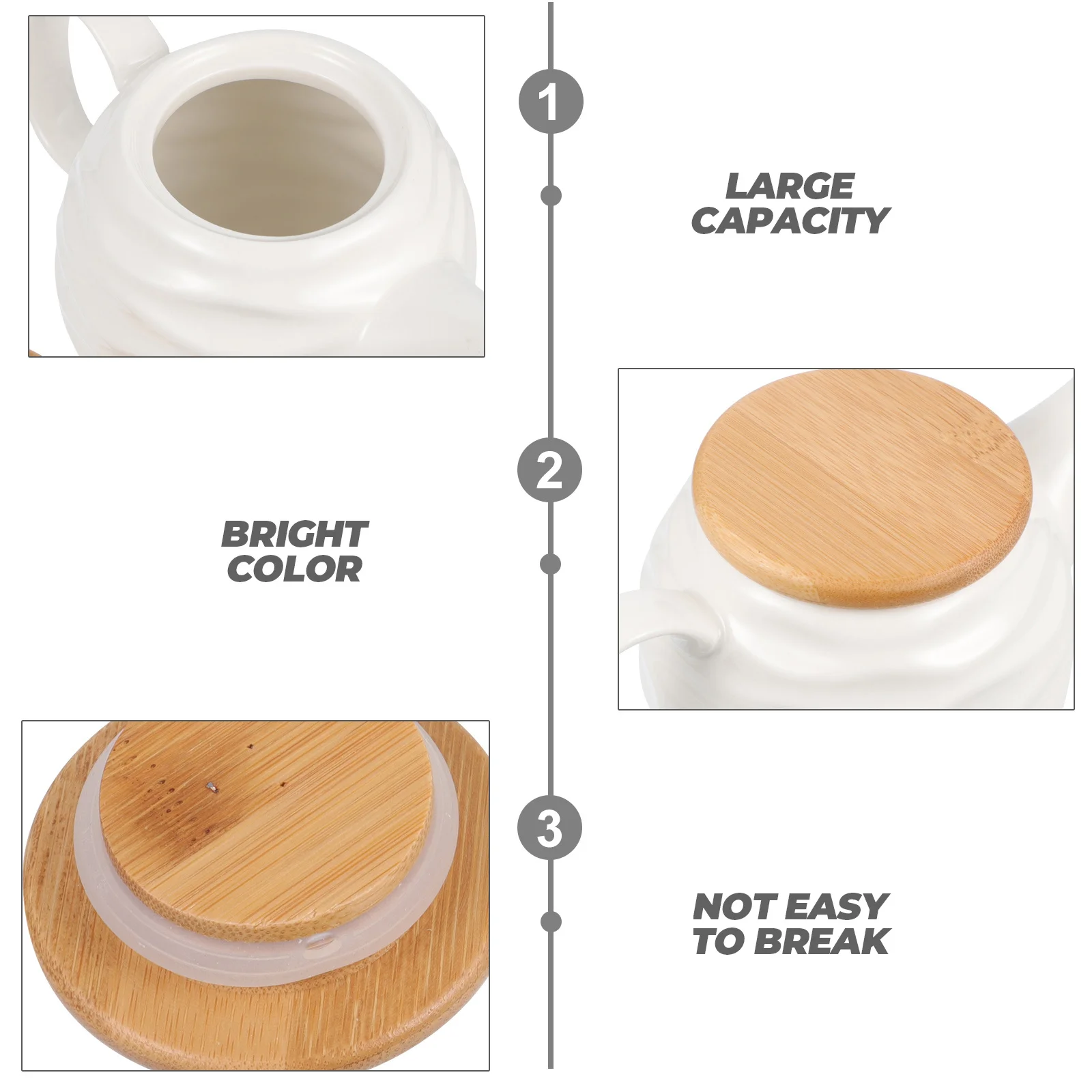 

Контейнер для соуса, керамический горшок для масла, бамбуковая крышка, диспенсер для приправ для кухни, уксус, соевый соус, кувшин для хранения, миска для приправ, сервировка