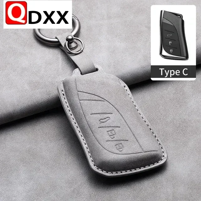 For Lexus NX IS RX ES GX LX LS UX GS 200 260 300 350 NX200 NX300 RX350 ES300 Leather 2/3 Buttons Car Key Cover Case Accessories