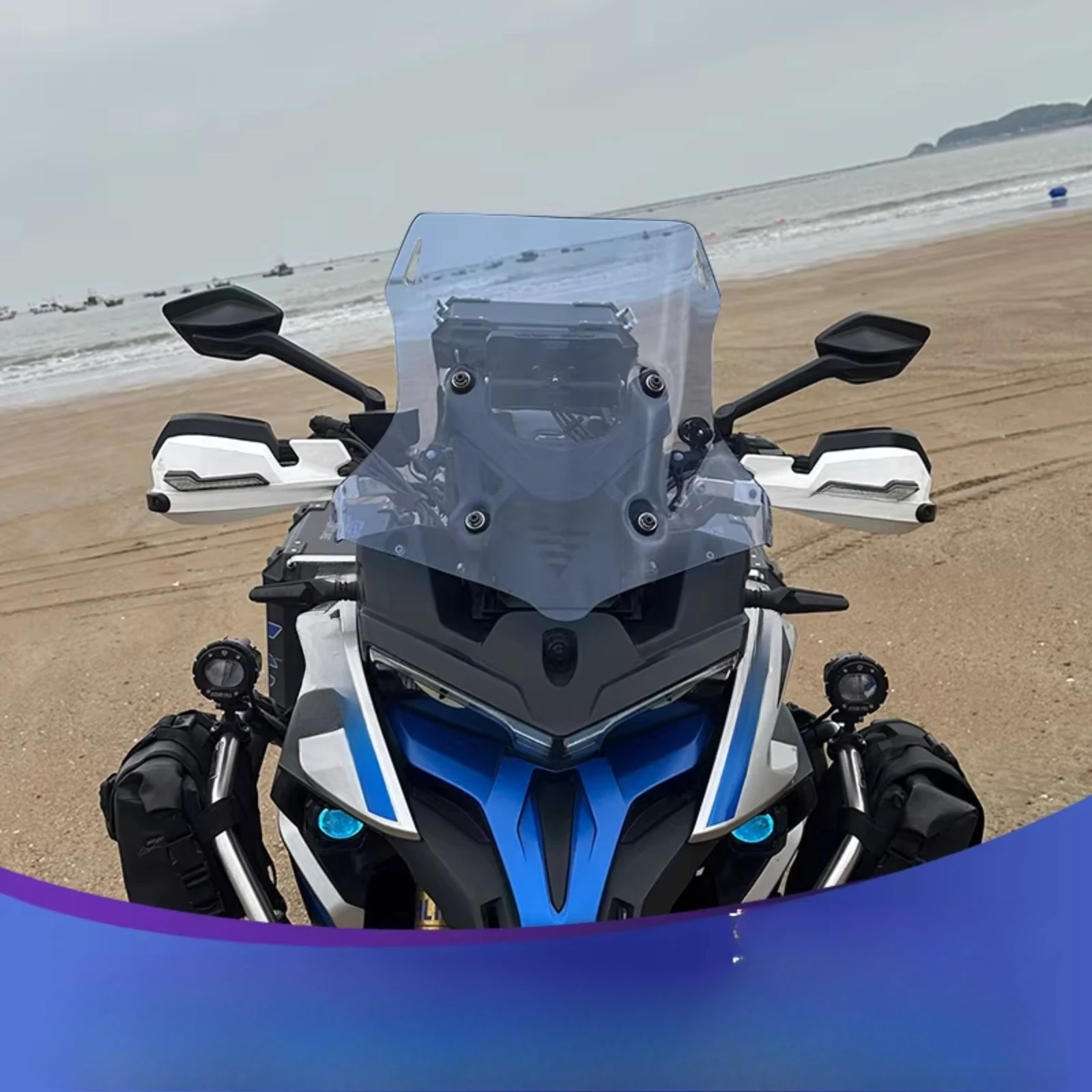 

Motorcycle Windshield For VOGE DS625X DS 625X 625DSX Modification Heightened And Widened Motorcycle Windscreen Glass Deflector