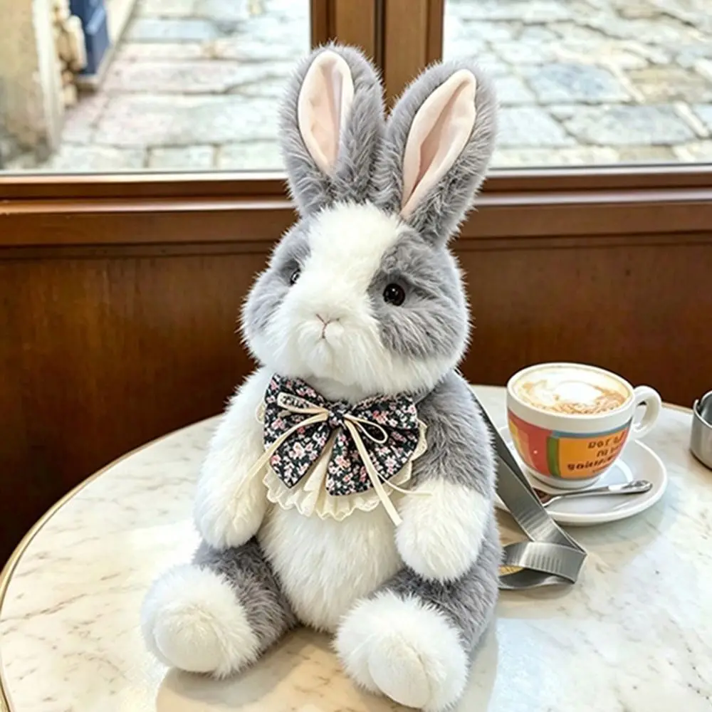 New Plush Plush Rabbit Backpack Soft Wearable Bunny Plush Backpack Cute Multicolor Stuffed Rabbit Toy Kids
