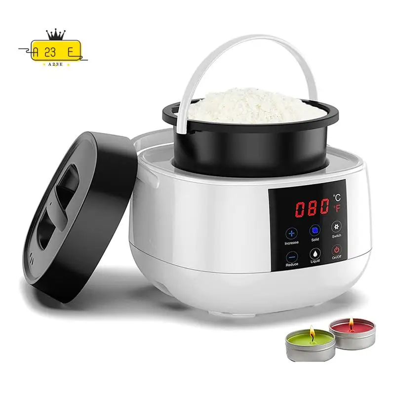 

A23E-плавильный котел для изготовления свечей, плавильный котел для воска для изготовления свечей, светодиодный дисплей температуры для взрослых, начинающих, вилка из соевого воска, США