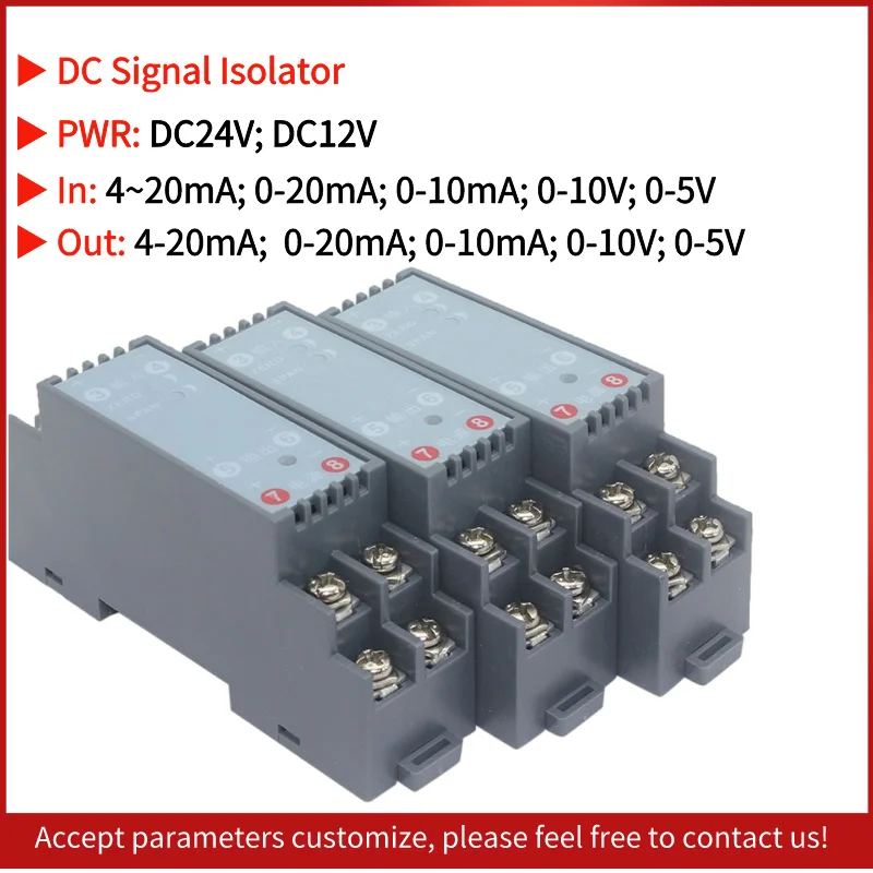 

4-20mA DC Signal Converter Isolator Galvanic Signal Spliter Analog 4-20mA Signal Isolator