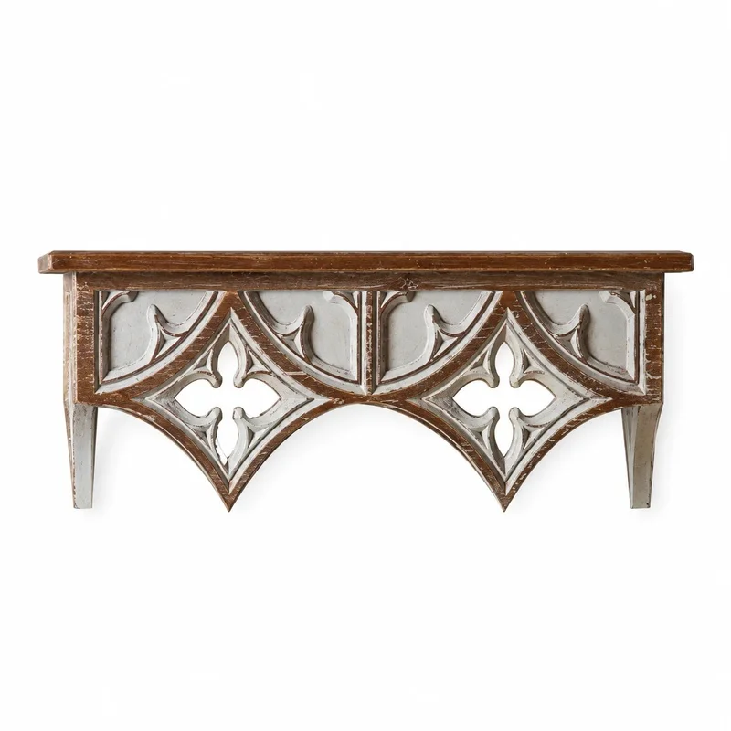 Vintage-style wall shelves for decorating the living room of a guesthouse, used as props for photoshoots, American-style