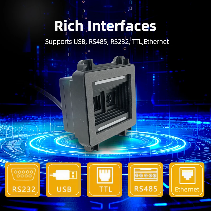 Feste Installation Langstrecken-Hochgeschwindigkeits-Maßballstation Mobiler QR-Code-Zahlungs-Barcode-Leser