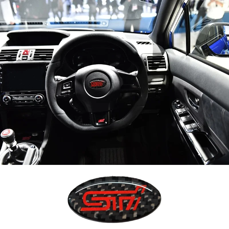 

Emblem Decals for Forester XV Outback Impreza Legacy BRZ STI WRX Tribeca Car Steering Wheel Badge Stickers Accessories