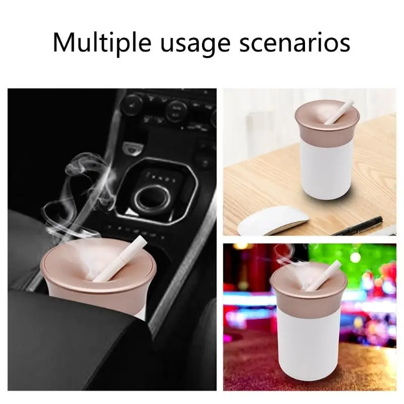 Portacenere portatile per auto portacenere portacenere per auto pattumiera per viaggi all'aperto