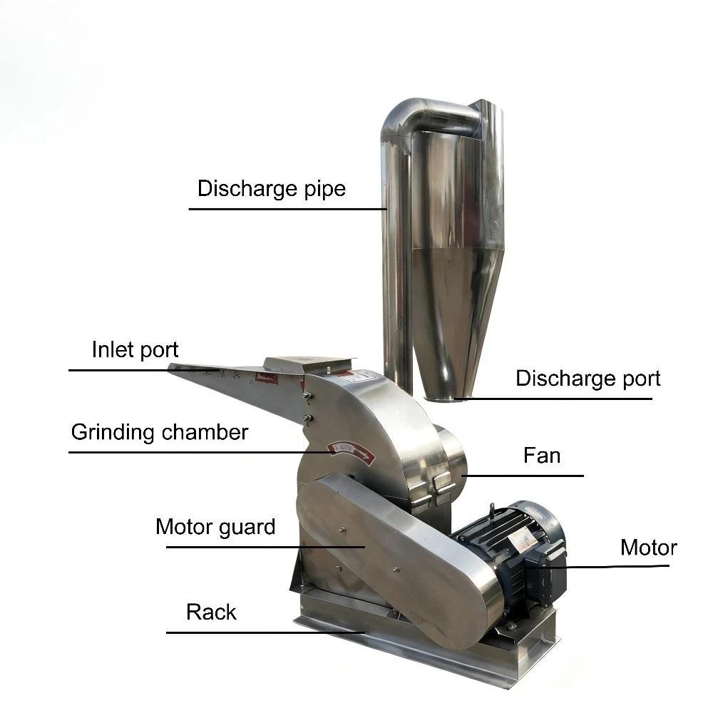 High Quality Stainless Steel  Seed Flour Mill Animal Feed Grinder Grain Universal Milling Machine Universal Grinder Crusher