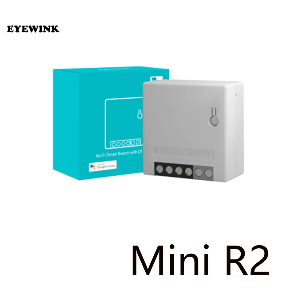 Genuine  MINI R2 MINIR2 Two Way Smart Switch Small Body Remote Control WiFi Switch Support External Switch For Alexa Google Home