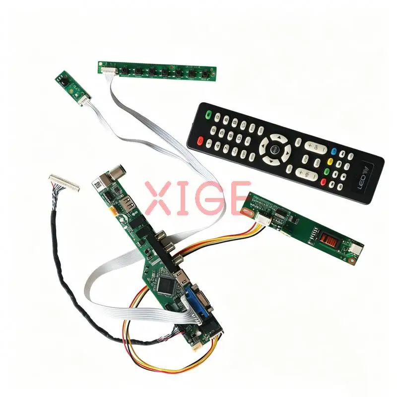 

For CLAA154WB08 CLAA154WB05 CLAA154WB04 CLAA154WB03 Monitor Drive Board Kit HDMI+VGA+AV+USB 1280x800 LVDS 30-Pin 1-CCFL 1280*800