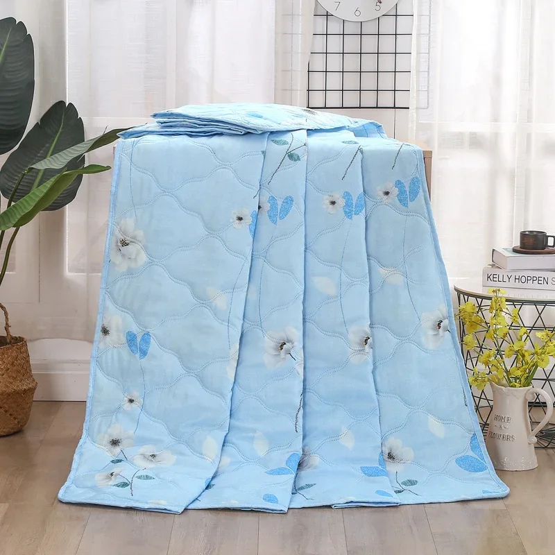 Bloemen Quilt Comfortabele Wasbare Slaapkamer Decor Eenvoudige Airconditioning Dunne Deken Zomer Quilt Pluizige Deken Voor Kinderen Volwassenen