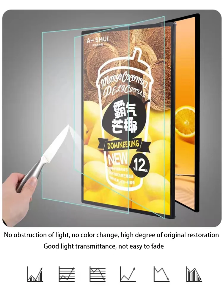 A4/A3 ricaricabile Led Light Advertising Super Thin Frame Board Display pellicola interna intercambiabile per ristorante Cafe Beer Bar Shop