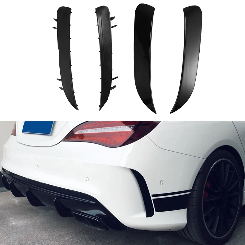 

Rear Bumper Surrounds Air Outlet Tail Wind Knife Modified Exterior For-Mercedes-BENZ CLA Sport 2014-2019