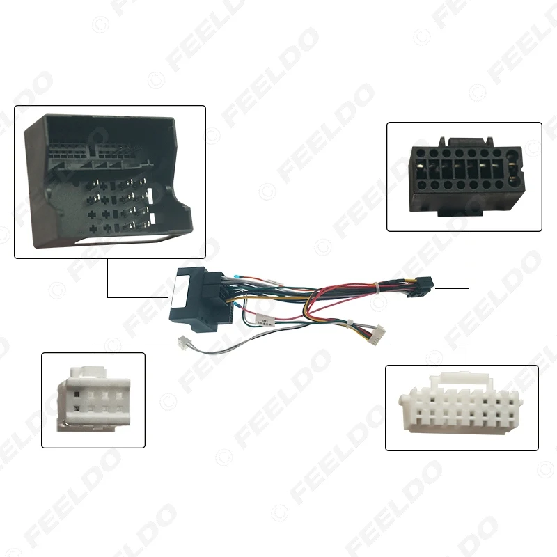 Car Audio 16Pin Power Cable Adapter For Mercedes-Benz E-Class W211/W220 Stereo Plug Wiring Harness