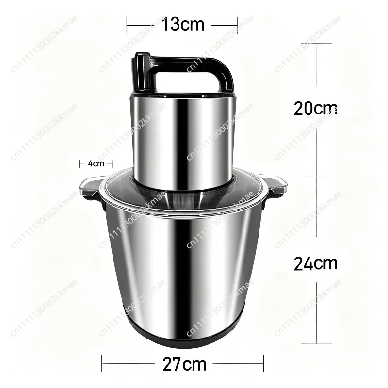 EU UK Plug Large Capacity 12L Metal Fufu Machine Household Kitchen Food Mixer Vegetable Foufou Fruit Blender Mixing Tool