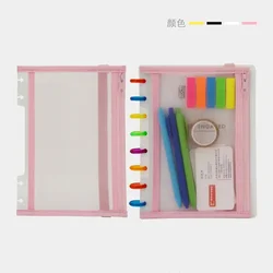 Fromthenon Personalizzato Nota-Prendendo Sistema di Discbound Notebook di Immagazzinaggio Del Sacchetto H Planner Fungo Foro Sacchetto Della Chiusura Lampo di Cancelleria Per Ufficio