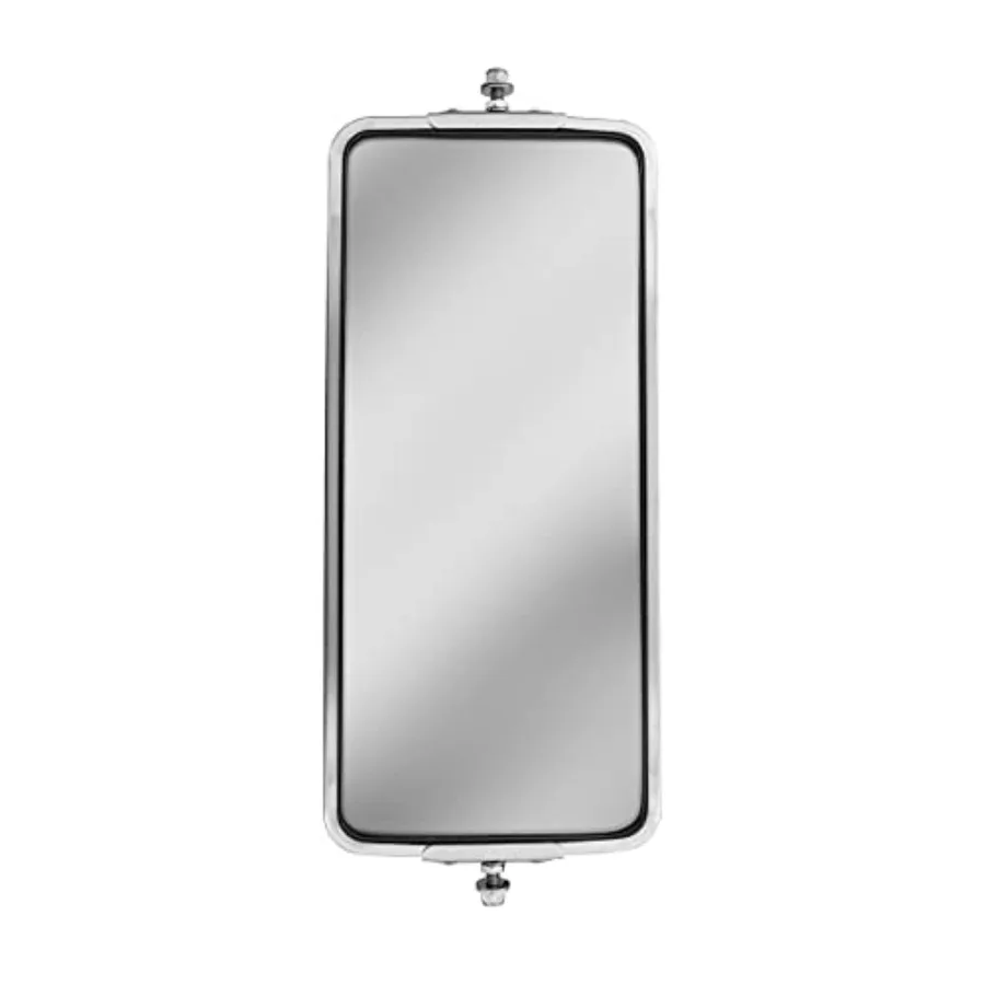 

Stainless Steel 7in x 16in Heated West Coast Mirror Universal Fitment Improves Visibility 5/16" Mounting Stud ONE Mirror