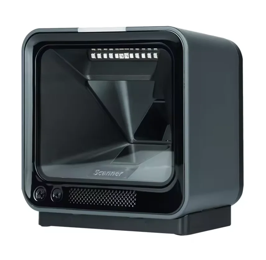 Pemindai Barcode Omni Directional 1D 2D USB Berkabel untuk Desktop Desain Terbaru 2025, Paling Populer untuk Toko Retail dan Kafe