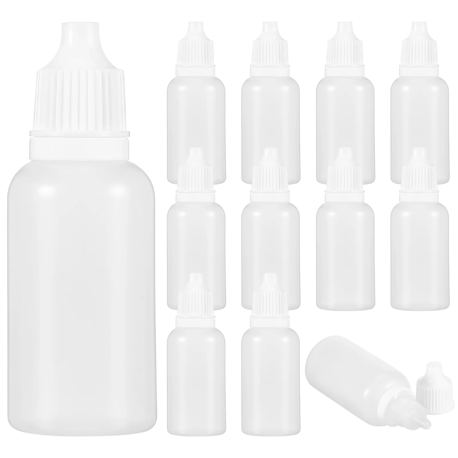 25 Pcs Dropper Bottle Empty Storage Filling White Refillable Subpackaging Travel