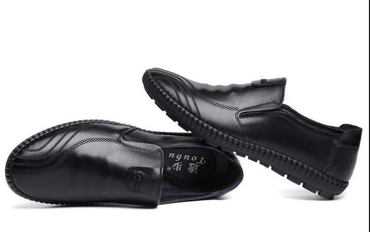 Fashion Men's Leather Shoes Leisure Slip-On Driving Size 39-44