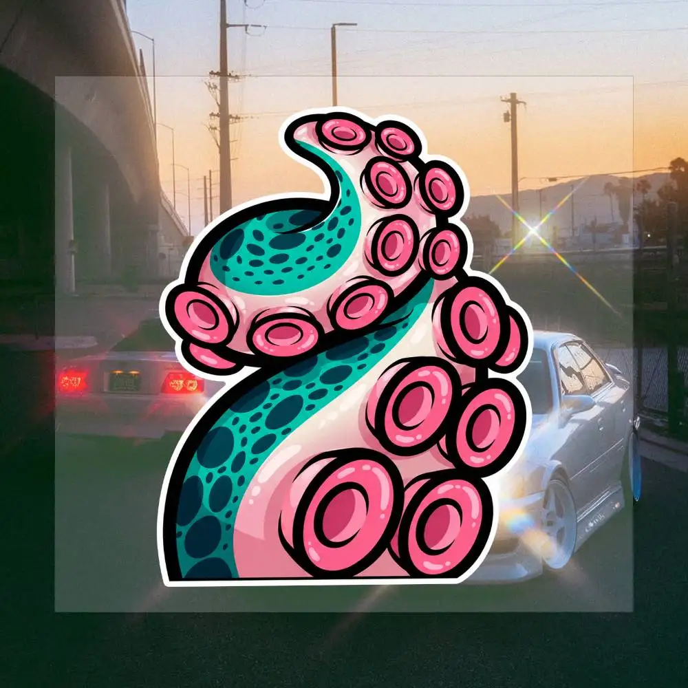 Tentacle 16cm Cool Sticker Collection Graffiti Style Waterproof Decal Pack For Laptop Phone Motorcycle Helmet DIY Decoration 6