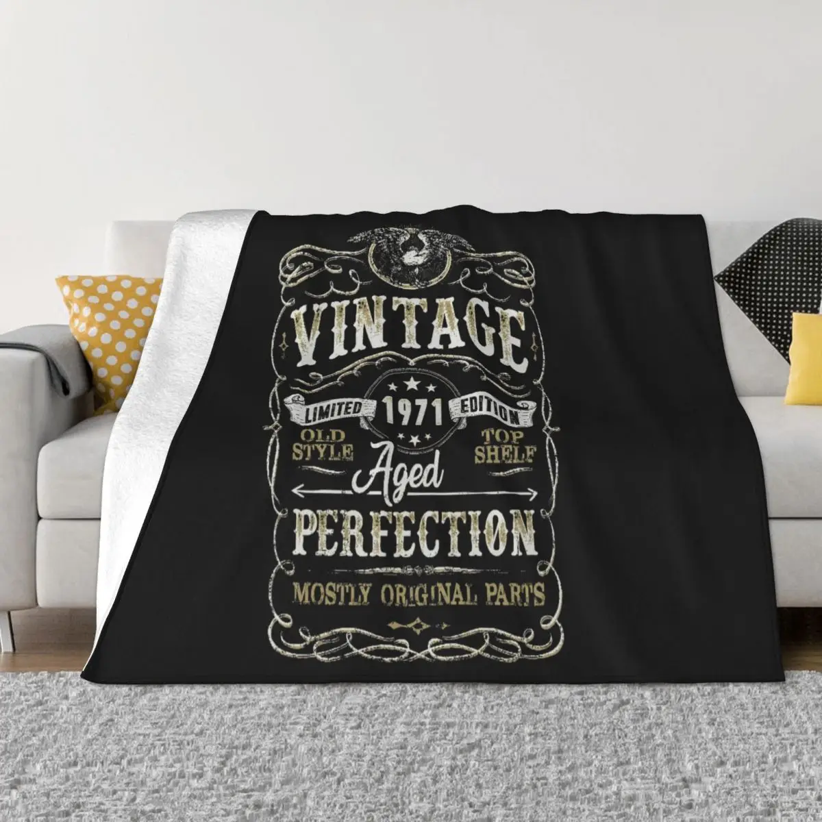 2019 Fashion Summer Hot Sale 47Th Birthday Gift Swea Vintage 1971 Funny 47 Years Throw Blanket