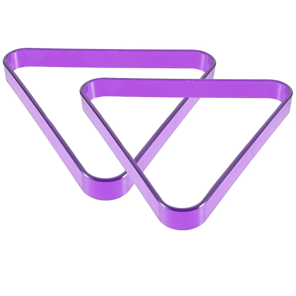 

2Pcs Billiard Triangle Rack Reinforced Edges Pool Billiard Tripod Snooker Ball Fixing Rack Practical for Home and Clubs