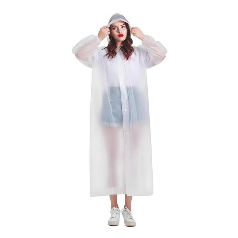 

Y5GC Rain Poncho Sports Raincoats EVA Reusable Rain Coat Jackets with Hoods Rain Coat