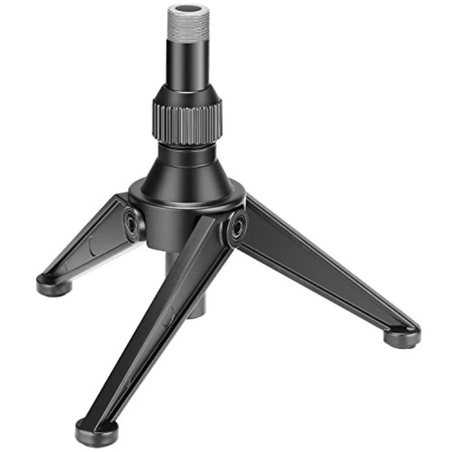 

Neewer Foldable Iron Mini Desktop Microphone Tripod Stand Adjustable Height 4.97.5 inches 12.519 centimeters for Lectures Podca