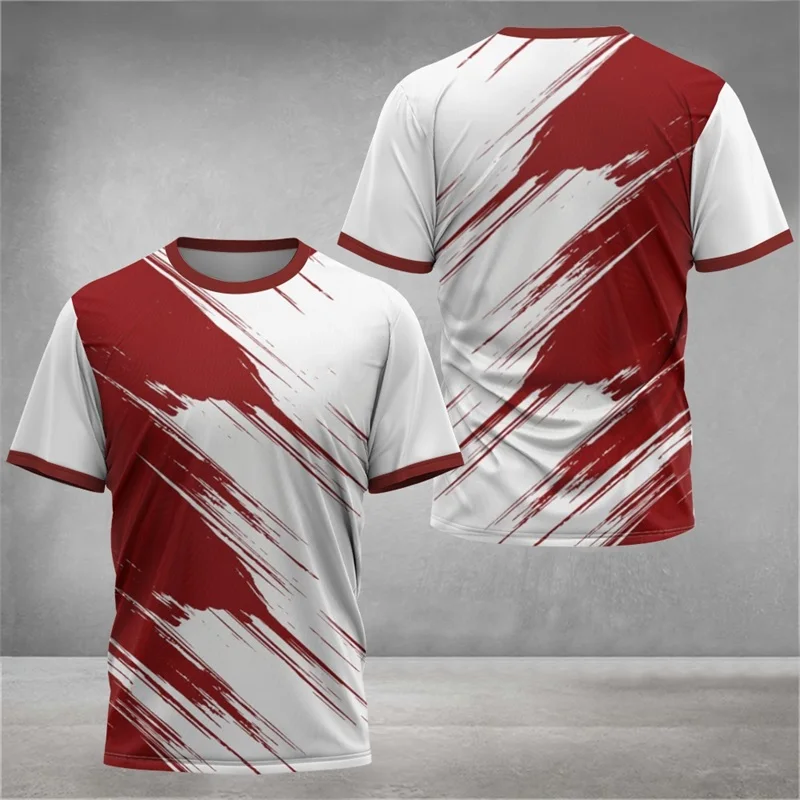 Men Gym Sportswear Summer Running Daily Training T Shirt For Men Short Sleeve Fitness Oversized Jersey Round Neck Tees Top