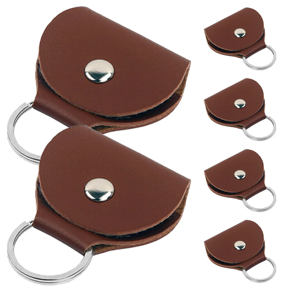 

6Pcs Guitar Pick Holder Small Portable Storage Case Bag Keychain Durable for Travel Use Guitar Pick Bag