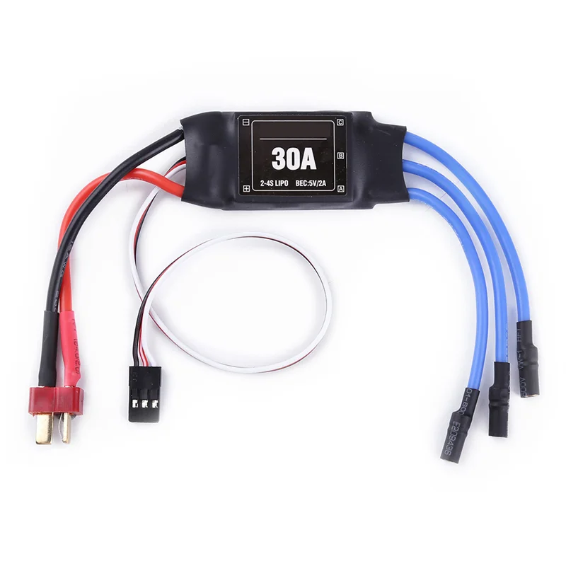 

DELAM-4PCS 2-4S 30A RC Brushless ESC T Plug Electric Speed Controller 5V 2A For 2 To 4S Lipo Battery Multicopter Quadcopter Dura